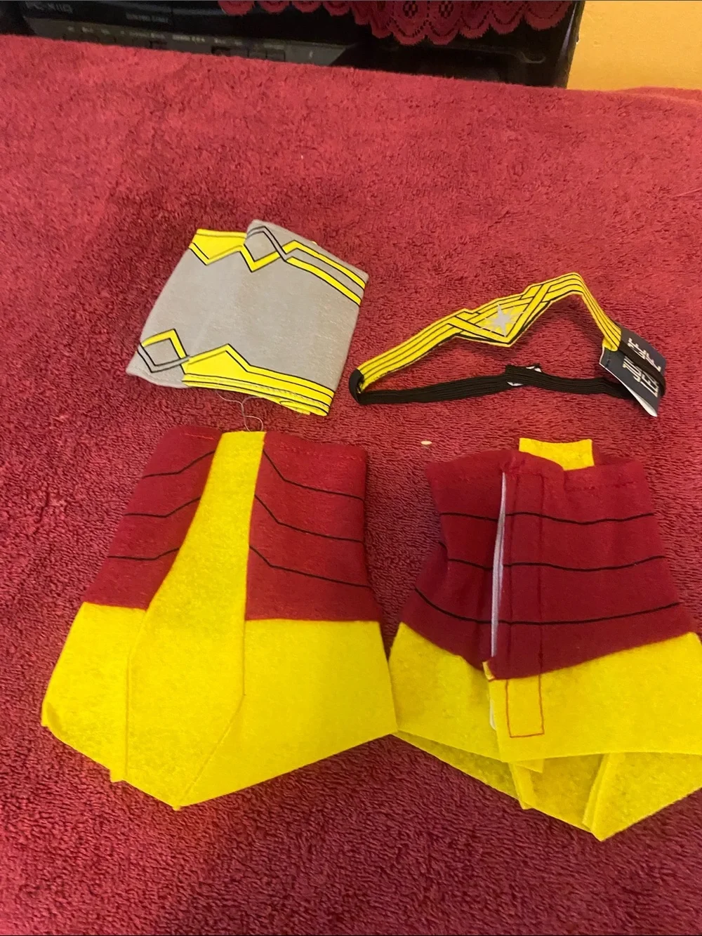 Wonder Woman Toddler Costume - Red, Blue & Gold Superhero Dress